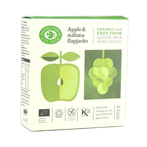 Organic Free From Apple & Sultana Flapjack - 4x35g von Doves Farm