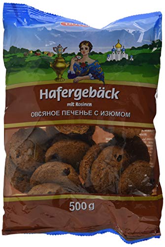 Dovgan Hafergebäck mit Rosinen, 4er Pack (4 x 500 g) von Dovgan