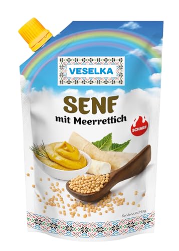 VESELKA Senf mit Meerrettich 130 g von Dovgan