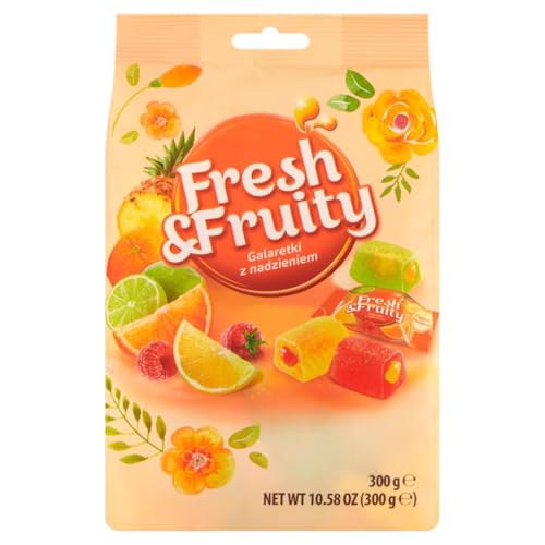 Wawel "Fresh & Fruity" Gefüllte Geleebonbons, 245 g von Dovgan