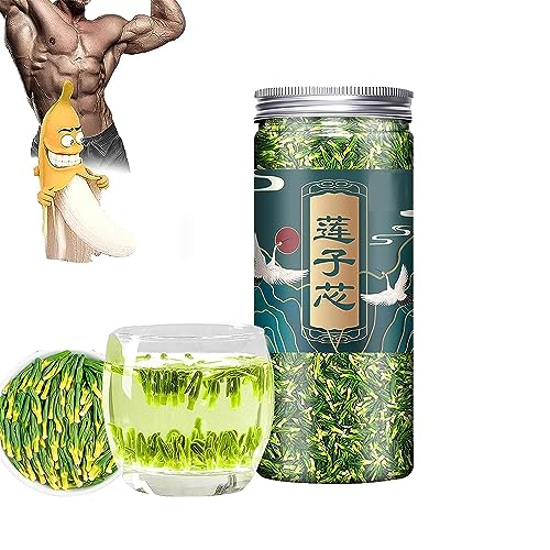 Lotus Seed Core Tea for Men,Liver and Kidney Care Tea, Liver Care Tea Conditioning Tea for Men, Men's Essentials Pure Chinese Herbal Tea, Dried Lotus Plumule Lotus Embryo Tea (1pcs) von Doxenem