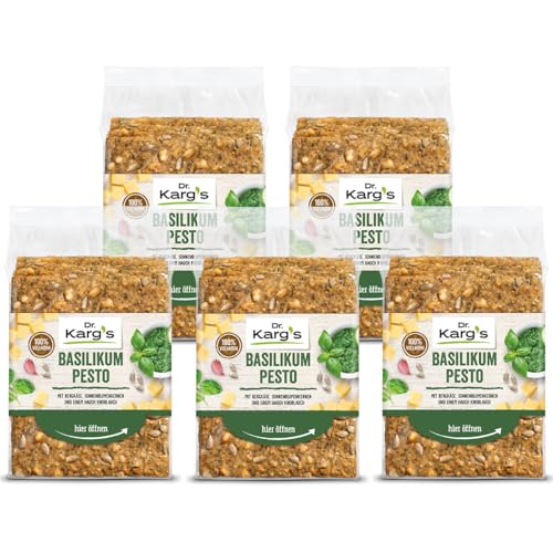 Dr. Kargs Basilikum Pesto Bergkäse und Sonnenblumenkerne 200g 5er Pack Dr. Kargs Basilikum Pesto Bergkäse und Sonnenblumenkerne 200g 5er Pack von Dr Karg