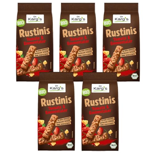 Dr. Kargs Bio Rustinis Tomate und Emmentaler rustikal 125g 5er Pack Dr. Kargs Bio Rustinis Tomate und Emmentaler rustikal 125g 5er Pack von Dr Karg