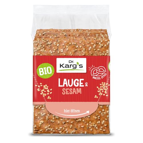 Dr. Kargs Bio Vollkorn Knäckebrot Scheiben Lauge mit Sesam 200g Dr. Kargs Bio Vollkorn Knäckebrot Scheiben Lauge mit Sesam 200g von Dr Karg