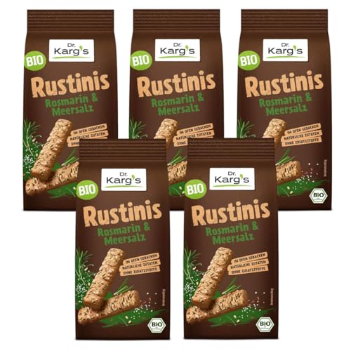 Dr. Kargs Rustinis Bio Rosmarin und Meersalz knusprig 125g 5er Pack Dr. Kargs Rustinis Bio Rosmarin und Meersalz knusprig 125g 5er Pack von Dr. Karg