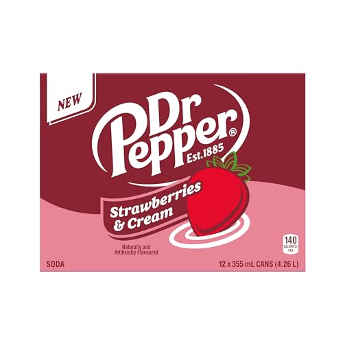 Dr Pepper Soft Drink Strawberries & Cream 12 x 355 ml Dr Pepper Soft Drink Strawberries & Cream 12 x 355 ml von Dr Pepper