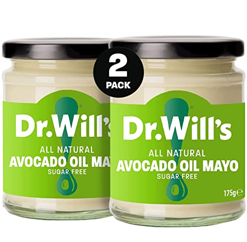 Dr Will's Natürliche Avocado Mayonnaise im Doppelpack - Ideal für Keto- und Paläo-Diät - Zuckerfrei, Glutenfrei und Milchfrei - 2 x 240g Gläser von Dr Will's
