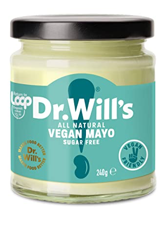 Dr Will’s - Natürliche Vegane Mayonnaise - Doppelpackung - 2 x 240g - Ohne Zuckerzusatz, Glutenfrei & Milchfrei von Dr Will's