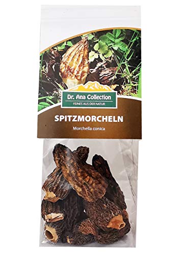 Dr. Ana Collection - getrocknete Spitzmorcheln ganze Köpfe (15g) | ohne Zusatzstoffe - 100% naturbelassen | aus europäischer Wildsammlung | Spitzenqualität von Dr. Ana Collection
