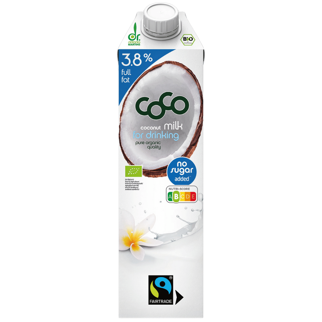 Bio Coco Milk 3,8%, 1 Liter Bio Coco Milk 3,8%, 1 Liter von Dr. Antonio Martins