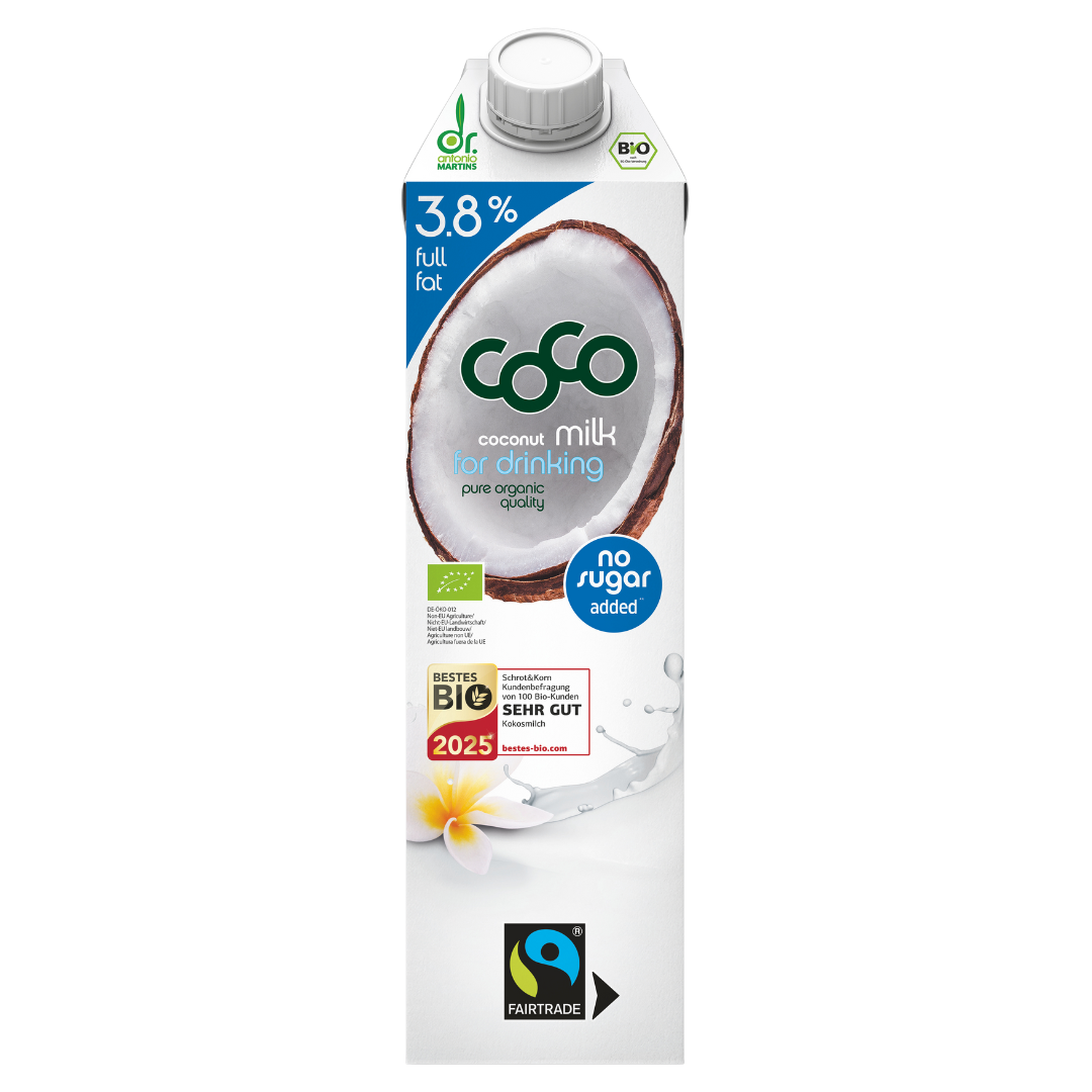 Bio Coco Milk Pur 3,8% Bio Coco Milk Pur 3,8% von Dr. Antonio Martins