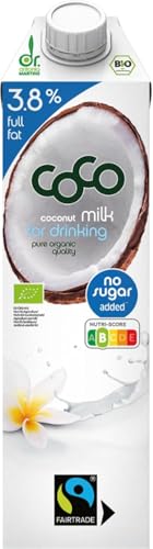 Dr. Antonio Martins Bio Coco Milk for Drinking Pur 3,8% (1 x 1000 ml) von Dr. Antonio Martins