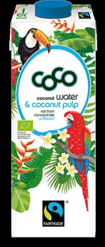Dr. Antonio Martins Bio Coco Water & Coconut Pulp Fairtrade Pur 1000ml (1 x 1000 ml) von Dr. Antonio Martins