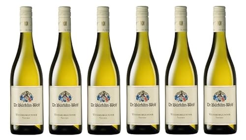 6x 0,75l - 2023er - Dr. Bürklin-Wolf - Weißburgunder - Qualitätswein Pfalz - Deutschland - Weißwein trocken von Dr. Bürklin-Wolf