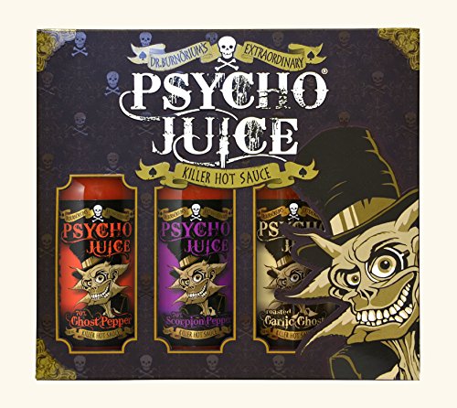 Psycho Juice Geschenkbox – Super Hot 1 von Dr. Burnorium's Psycho Juice