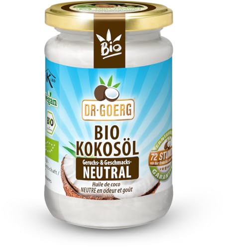 Dr. Goerg Premium Bio-Kokosöl neutral / Bio-Kokosspeisefett (2 x 200 ml) von Dr. Goerg