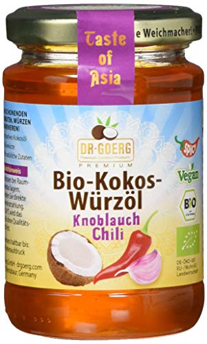 Dr. Goerg Premium Bio-Würzöl Knoblauch-Chili, 2er Pack (2 x 180 g) von Dr. Goerg