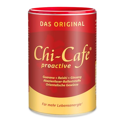 Dr. Jacob's Chi-Cafe proactive 360 g Dose I Kaffeehaltiges Getränkepulver I wild und würzig I mit Akazienfaser Ballaststoffen, Kaffee, Guarana, Ginseng, Kaffee-Gewürzen I 72 Tassen von Dr. Jacob's
