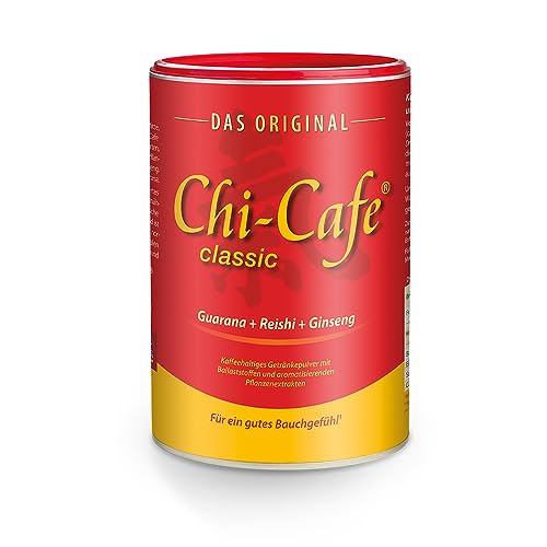 Chi-Cafe classic I 400 g kaffeehaltiges Getränkepulver mit Akazienfaser-Ballaststoffen I für eine gute Verdauung¹ I mit Reishi-Pilz, Ginseng und Guarana I vegan, 66 Tassen von Dr. Jacob's