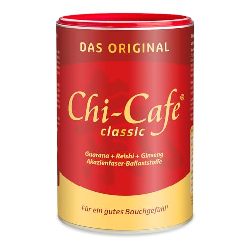 Chi-Cafe classic | 400 g Dose | kaffeehaltiges Getränkepulver mit Akazienfaser-Ballaststoffen | für eine gute Verdauung* | mit Reishi-Pilz, Ginseng und Guarana | vegan, 66 Tassen von Dr. Jacob's