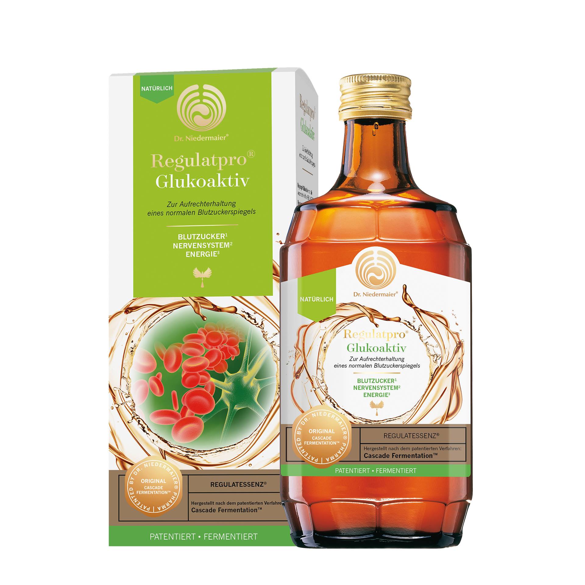 Regulatpro Glukoaktiv 350 ml - Für Nervensystem, Stoffwechsel und den Energiehaushalt - vegan - Dr. Niedermaier Pharma Regulatpro Glukoaktiv 350 ml - Für Nervensystem, Stoffwechsel und den Energiehaushalt - vegan - Dr. Niedermaier Pharma von Dr. Niedermaier Pharma