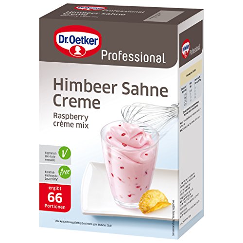 Dr. Oetker Professional Himbeer-Sahne-Creme, Dessertpulver in 1 kg Packung von Dr. Oetker