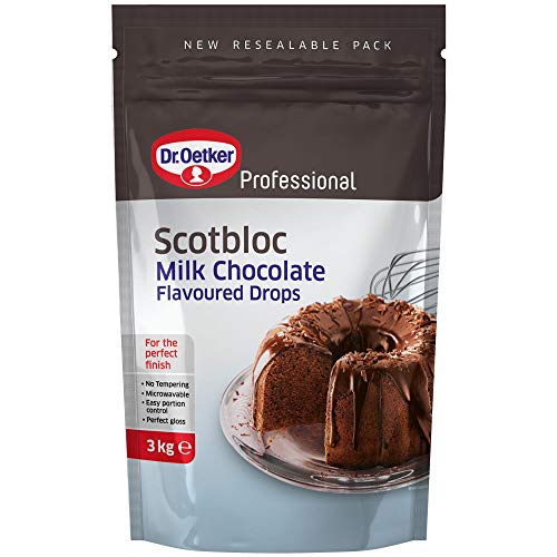 Dr Oetker Professional Scotbloc Milk Chocolate Drops - Pack Size = 1x3kg von Dr. Oetker