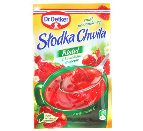 Dr Oetker Slodka Chwila Kisiel Wild Strawberry 5er Pack 5x31,5g/5x1,28,3g Eastern European Jelly Dessert von Dr. Oetker