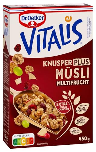 Dr Oetker Vitalis KnusperPlus Multifrucht 5er Pack (5 x 450g) von Dr. Oetker