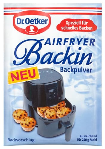 Dr. Oetker Airfryer Backin 20er Pack (20 x 3 x 11g): Mit dem speziell entwickelten Backpulver für Airfryer gelingen kleine Kuchen, Muffins & Brötchen im Handumdrehen von Dr. Oetker