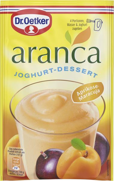 Dr. Oetker Aranca Joghurt-Dessert Aprikose-Maracuja von Dr. Oetker