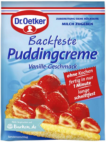 Dr. Oetker Backfeste Puddingcreme Vanille-Geschmack Dr. Oetker Backfeste Puddingcreme Vanille-Geschmack von Dr. Oetker
