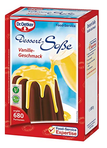 Dr. Oetker Professional, Dessertsoße Vanille-Geschmack, Soßenpulver in 1 kg Packung, 1-39-206012 von Dr. Oetker