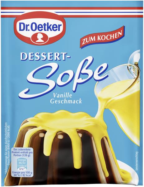 Dr. Oetker Dessert Soße zum Kochen Vanille von Dr. Oetker