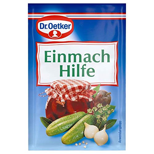 Dr. Oetker Einmach-Hilfe, 3er Pack, je Beutel 2,5 g, Sorbinsäure (E 200), zur Zugabe beim Einkochen von Früchten & Gemüse, für längere Haltbarkeit, leicht zu dosieren, vegan von Dr. Oetker