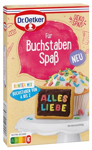 Dr. Oetker Für Buchstaben Spaß, Essbare Buchstaben für Torten, Essbare Tortendeko: Zucker-Dekor-Buchstaben als Tortendeko für Einschulungen und Co., 50g Dr. Oetker Für Buchstaben Spaß, Essbare Buchstaben für Torten, Essbare Tortendeko: Zucker-Dekor-Buchstaben als Tortendeko für Einschulungen und Co., 50g von Dr. Oetker