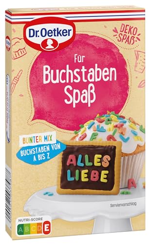Dr. Oetker Für Buchstaben Spaß 4er Pack, 4 x Essbare Buchstaben für Torten | Essbare Tortendeko: Zucker-Dekor-Buchstaben als Tortendeko für Einschulungen und Co Dr. Oetker Für Buchstaben Spaß 4er Pack, 4 x Essbare Buchstaben für Torten | Essbare Tortendeko: Zucker-Dekor-Buchstaben als Tortendeko für Einschulungen und Co von Dr. Oetker