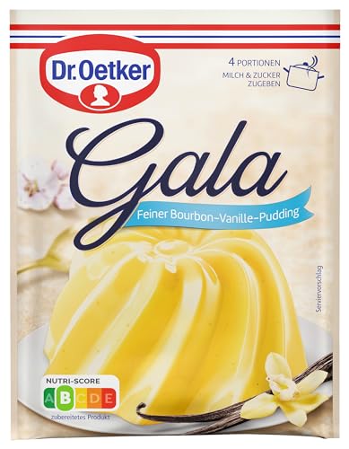 Dr. Oetker Gala Bourbon-Vanille, 11er Pack, 11 x 3 x 37g, Puddingpulver zur Zubereitung eines leckeren Desserts mit Bourbon Vanille. von Dr. Oetker