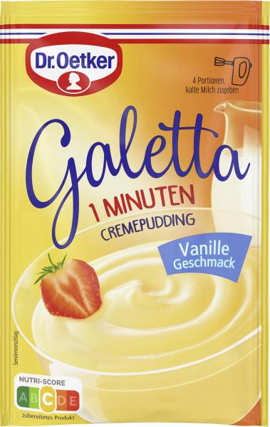 Dr. Oetker Galetta 1 Minuten Cremepudding Vanille von Dr. Oetker