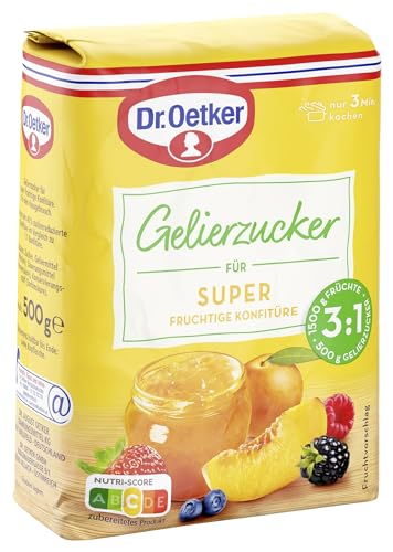 Dr. Oetker Gelierzucker Super 3:1 7er Pack, 7 x 500 g, fertiger Gelierzucker, zum Selbermachen von Konfitüren, Marmeladen und Gelees, für viel Fruchtigkeit & weniger Süße, vegan Dr. Oetker Gelierzucker Super 3:1 7er Pack, 7 x 500 g, fertiger Gelierzucker, zum Selbermachen von Konfitüren, Marmeladen und Gelees, für viel Fruchtigkeit & weniger Süße, vegan von Dr. Oetker