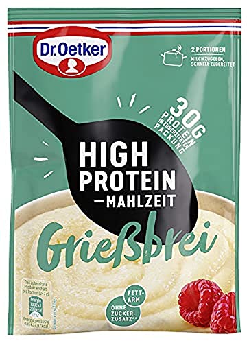 Dr. Oetker Grießbrei, High Protein Mahlzeit, 95 g Dr. Oetker Grießbrei, High Protein Mahlzeit, 95 g von Dr. Oetker