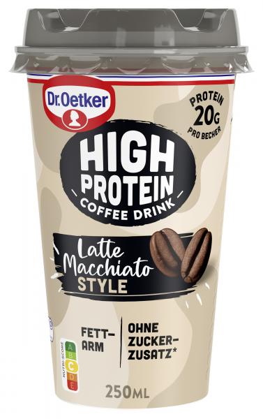 Dr. Oetker High Protein Coffee Drink Latte Macciato Style von Dr. Oetker