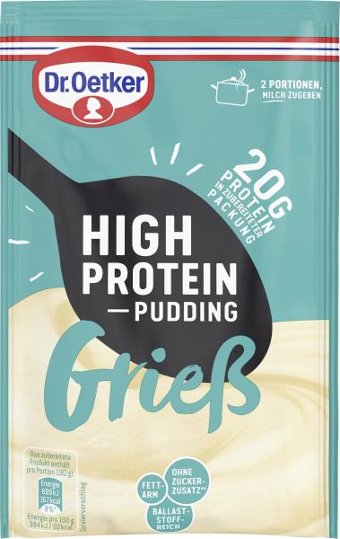 Dr. Oetker High Protein Pudding Grieß von Dr. Oetker