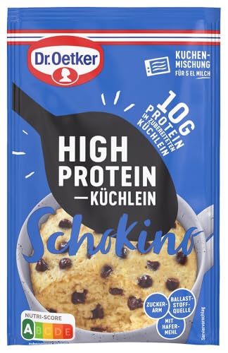 Dr. Oetker Kuchenmischung High Protein Küchlein Schokino 10er Set – Protein-Snack mit Schoko-Geschmack (10 x 50g) von Dr. Oetker