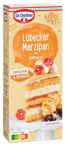 Dr. Oetker Lübecker Marzipan Rohmasse, 5 x 200 g, Marzipan-Rohmasse mit 53% Mandeln, zum Backen und Dekorieren von Torten, Kuchen & Gebäck, Qualität aus Lübeck, vegan Dr. Oetker Lübecker Marzipan Rohmasse, 5 x 200 g, Marzipan-Rohmasse mit 53% Mandeln, zum Backen und Dekorieren von Torten, Kuchen & Gebäck, Qualität aus Lübeck, vegan von Dr. Oetker