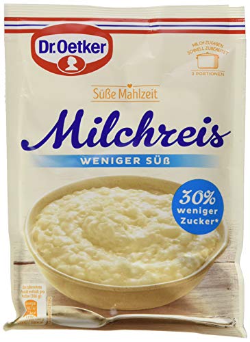 Dr. Oetker Milchreis weniger süß, 112 g von Dr. Oetker