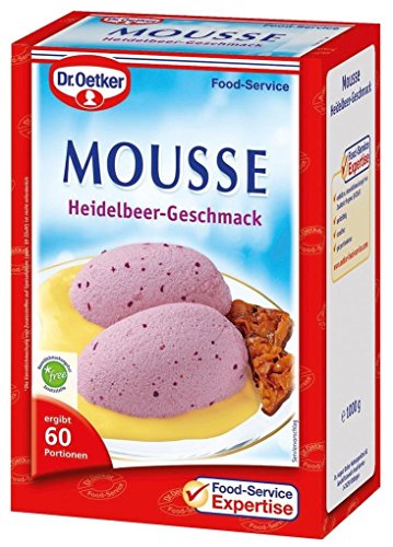 Dr. Oetker Mousse Heidelbeer-Geschmack 1 kg, 1er Pack (1 x 1 kg) von Dr. Oetker