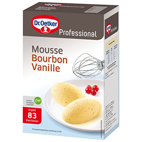 Dr. Oetker Professional Mousse Bourbon Vanille, Dessertpulver in 1 kg Packung von Dr. Oetker