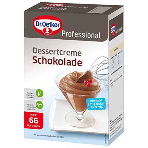 Dr. Oetker Professional Dessertcreme Schokolade, Dessertpulver in 1 kg Packung von Dr. Oetker