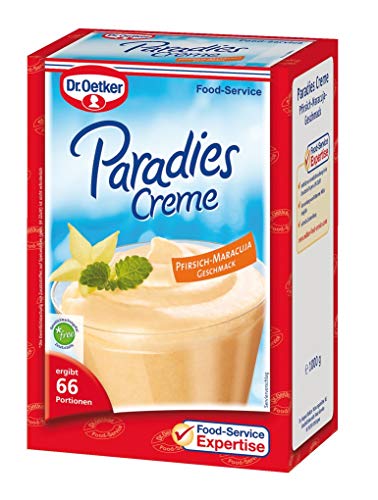 Dr. Oetker Professional Dessertcreme mit Pfirsich-Maracuja-Geschmack, Dessertpulver in 1 kg Packung von Dr. Oetker